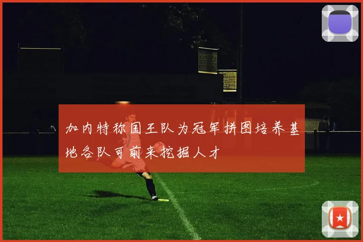 加内特称国王队为冠军拼图培养基地各队可前来挖掘人才